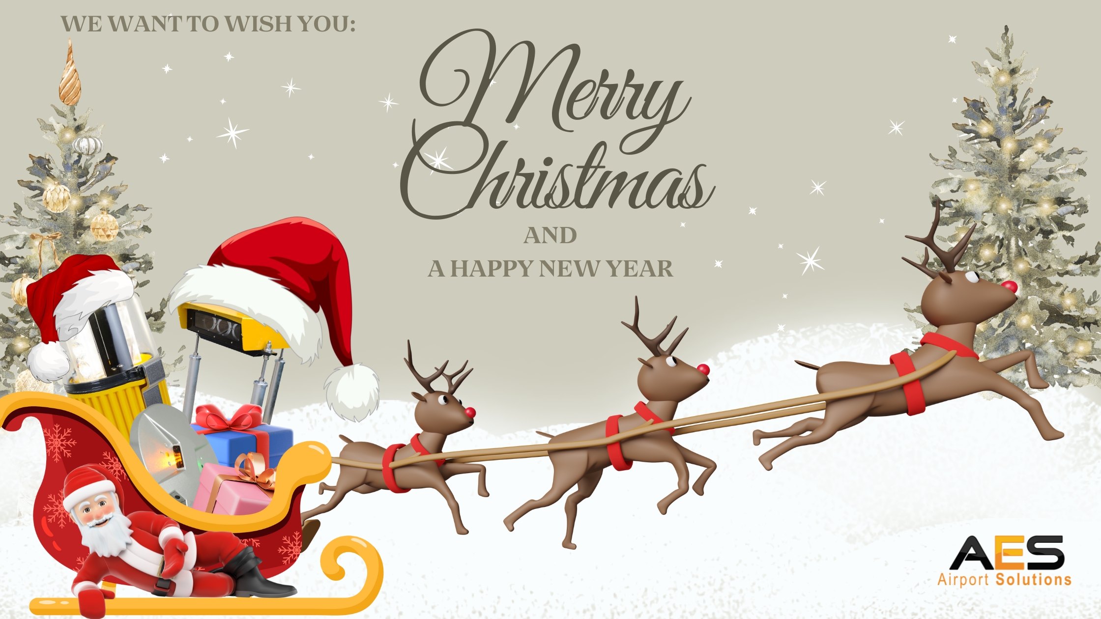 Christmas card from AES Airport Solutions